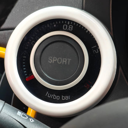 Abarth 500 / 595 / 695 Boost Gauge Pod Ring Face Cover – EU & USA LHD Only