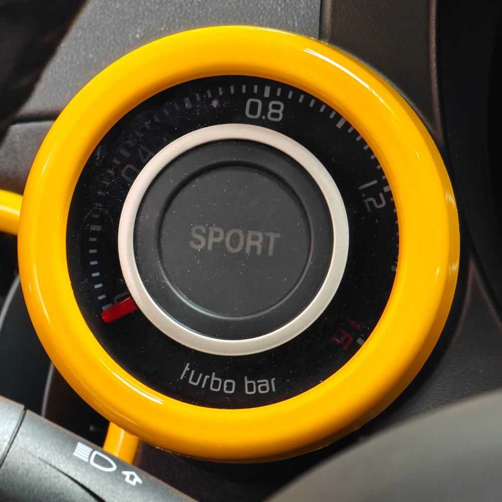 Abarth 500 / 595 / 695 Boost Gauge Pod Ring Face Cover – EU & USA LHD Only