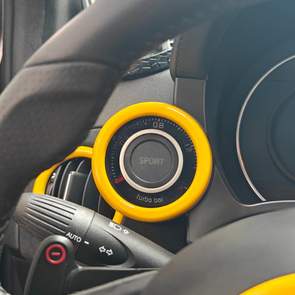 Abarth 500 / 595 / 695 Boost Gauge Pod Ring Face Cover – EU & USA LHD Only
