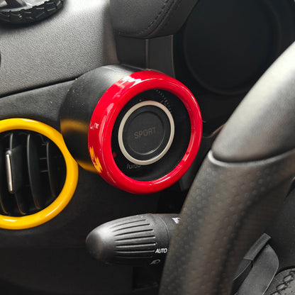 Abarth 500 / 595 / 695 Boost Gauge Pod Ring Face Cover – EU & USA LHD Only