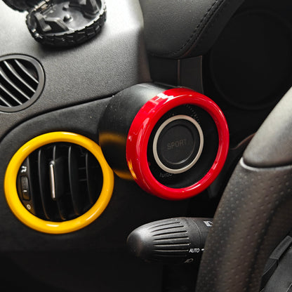 Abarth 500 / 595 / 695 Boost Gauge Pod Ring Face Cover – EU & USA LHD Only
