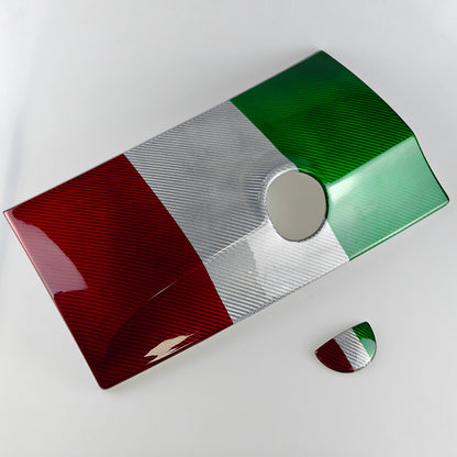 Abarth 500 / 595 / 695 Series 4 Carbon Fibre Glove Box Cover & Handle Cover