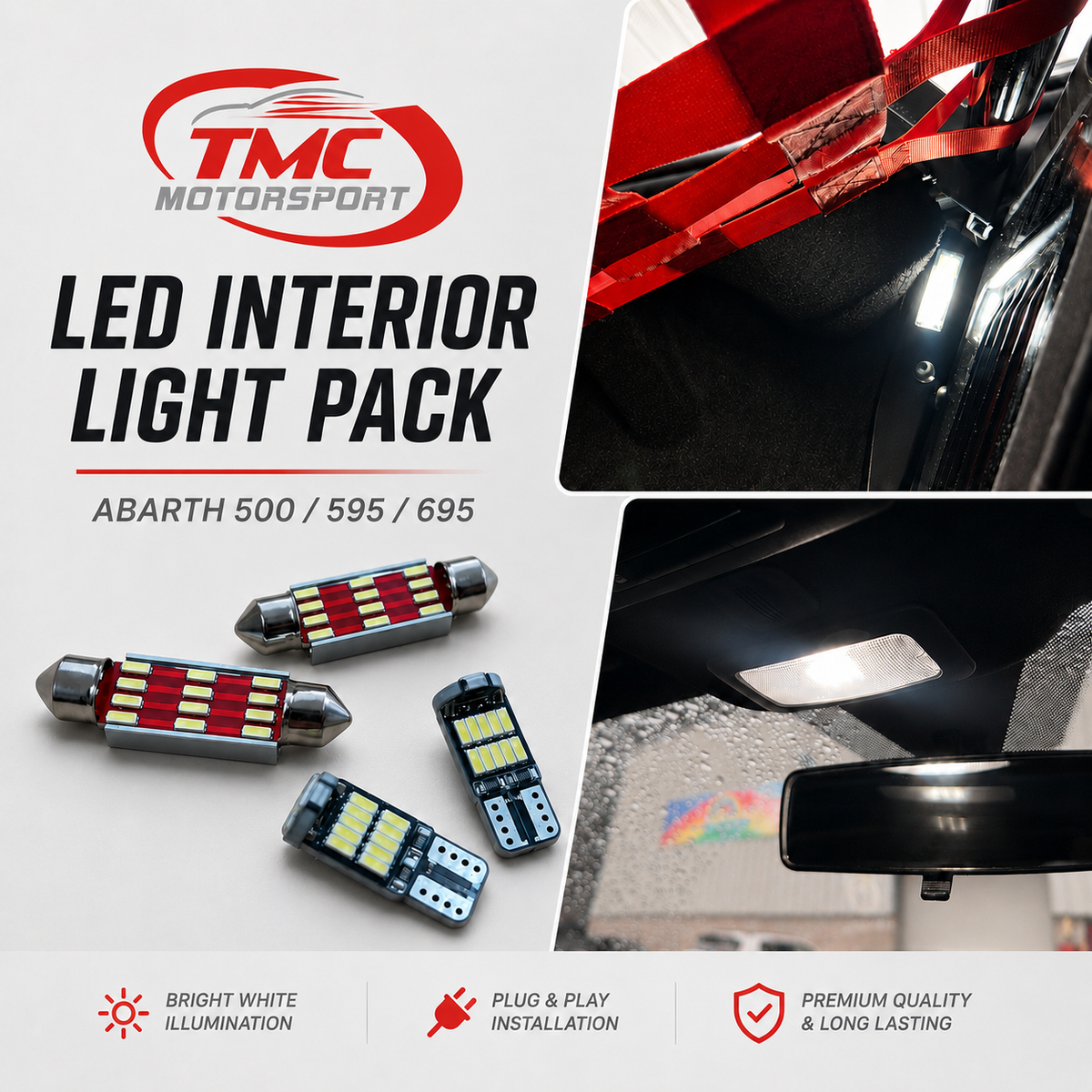 TMC LED Interior Light Pack – Abarth 500 / 595 / 695
