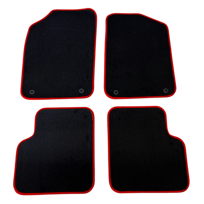Abarth 500 / 595 / 695 Carpet Mats – Coloured Border (RHD) – TMC Motorsport
