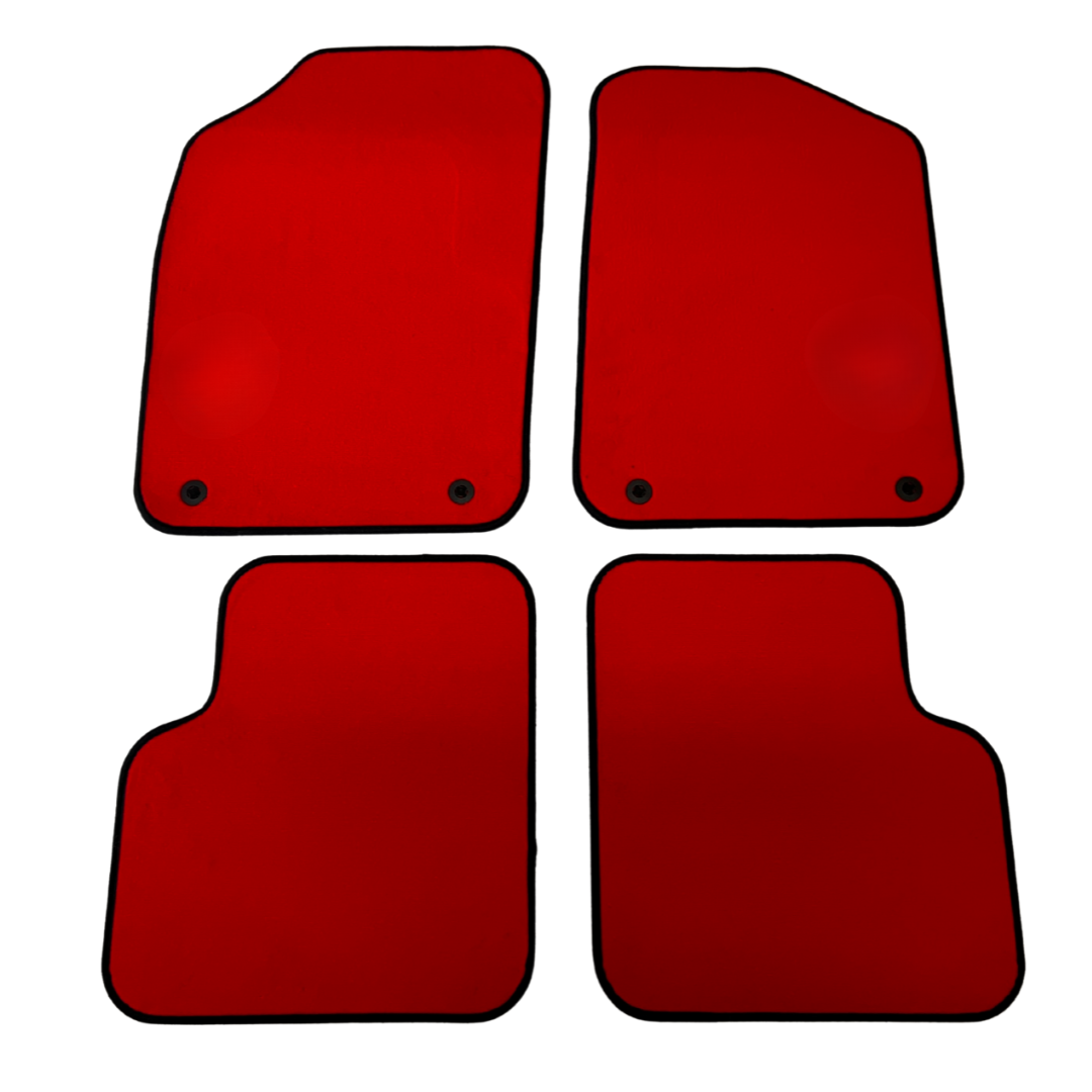 Abarth 500 / 595 / 695 Carpet Mats – Coloured Border (RHD) – TMC Motorsport