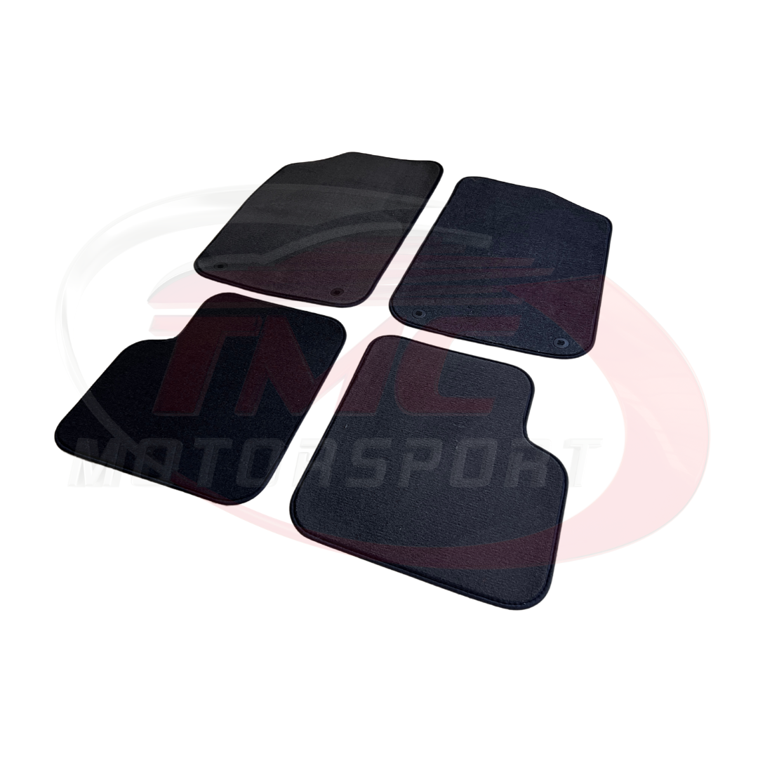 Abarth 500 / 595 / 695 Carpet Mats without Coloured Border - Right Hand Drive - Black or Red - Abarth Tuning