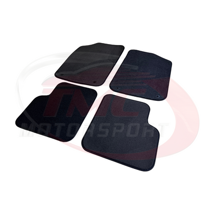 Abarth 500 / 595 / 695 Carpet Mats without Coloured Border - Right Hand Drive - Black or Red - Abarth Tuning