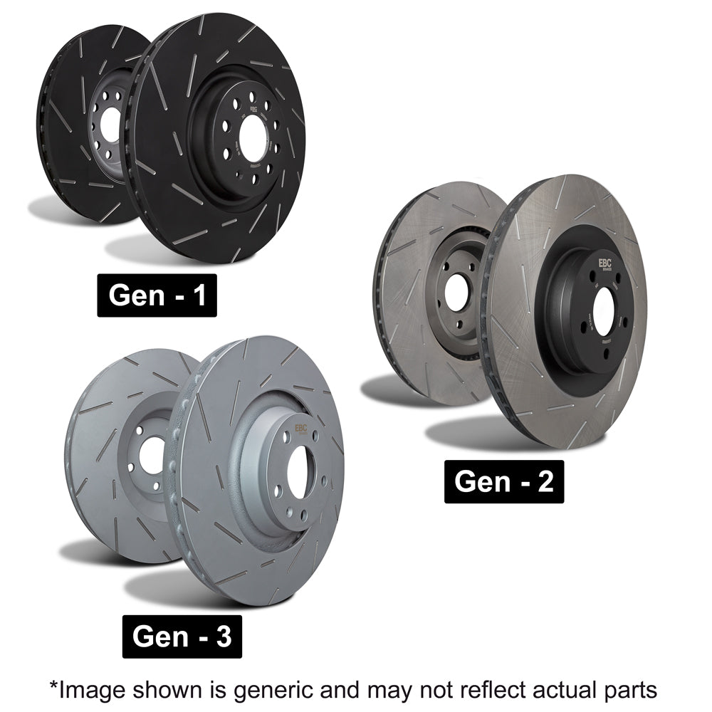 Abarth 500 / 595 / 695 EBC Rear Brake Discs - Abarth Tuning