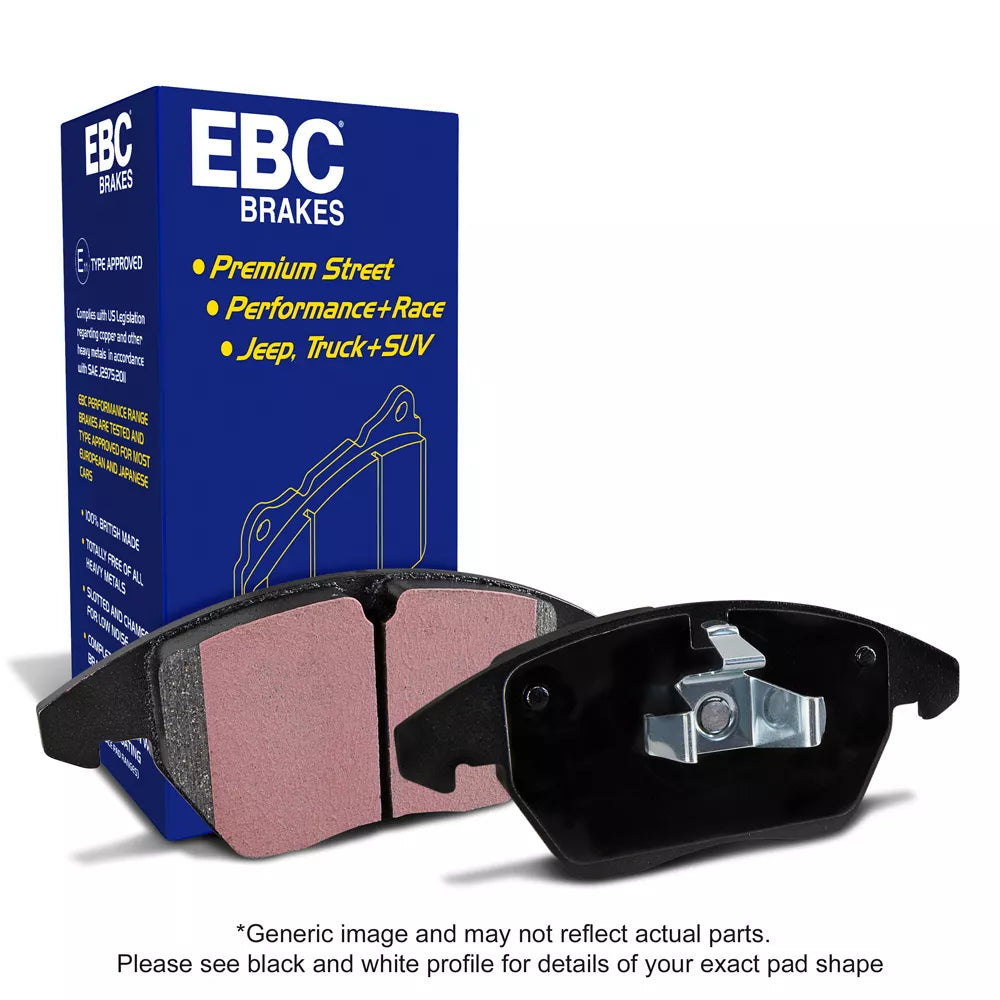 Abarth 500 / 595 / 695 EBC Front Brake Pads for Brembo Calliper - Abarth Tuning