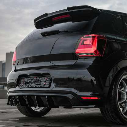 Volkswagen Polo Gti Mk5 2009-2014 Rear Spoiler in Gloss Black