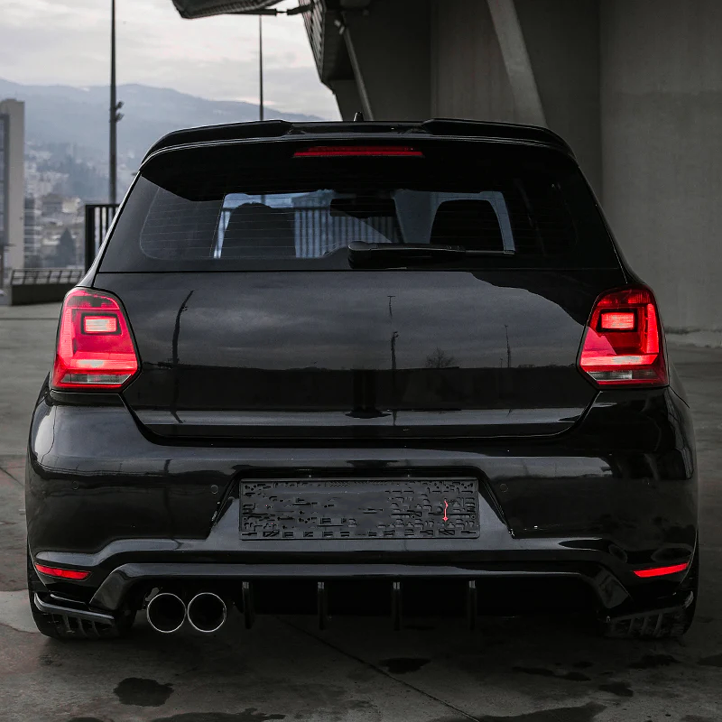 Volkswagen Polo Gti Mk5 2009-2014 Rear Spoiler in Gloss Black