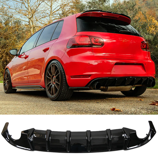 Volkswagen Golf GTI / GTD Mk6 2008-2012 Rear Diffuser in Gloss Black
