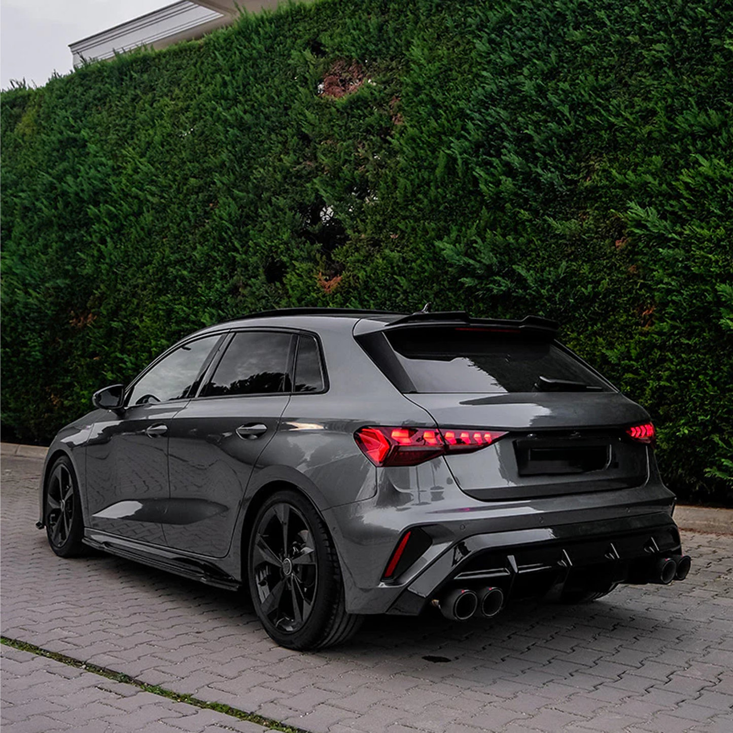 Audi A3 8y 2025 on S-line / S3 Sportback Complete Body Kit in Gloss Black