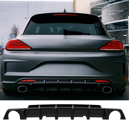 Volkswagen Sirocco R 2014-2017 Rear Diffuser in Gloss Black