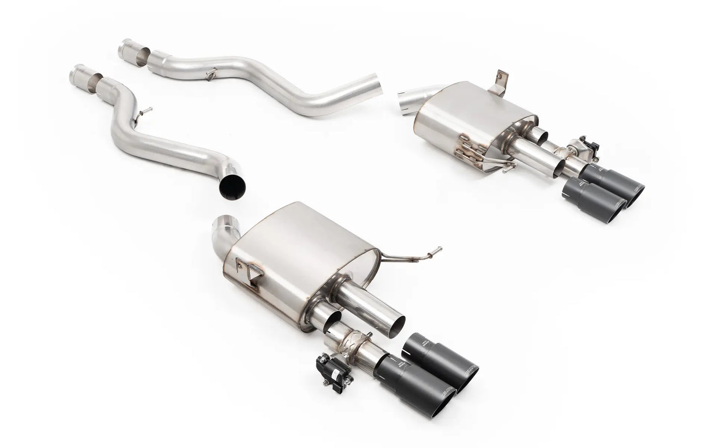 BMW E90/E92 M3 - V2 Valved System with Cerakote Black Tips