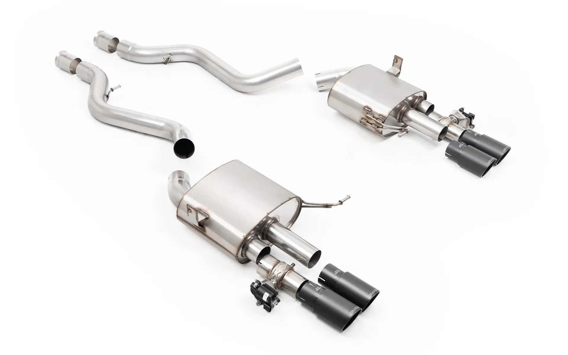 BMW E90/E92 M3 - V2 Valved System with Cerakote Black Tips