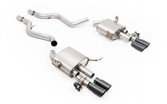 BMW E90/E92 M3 - V2 Valved System with Cerakote Black Tips