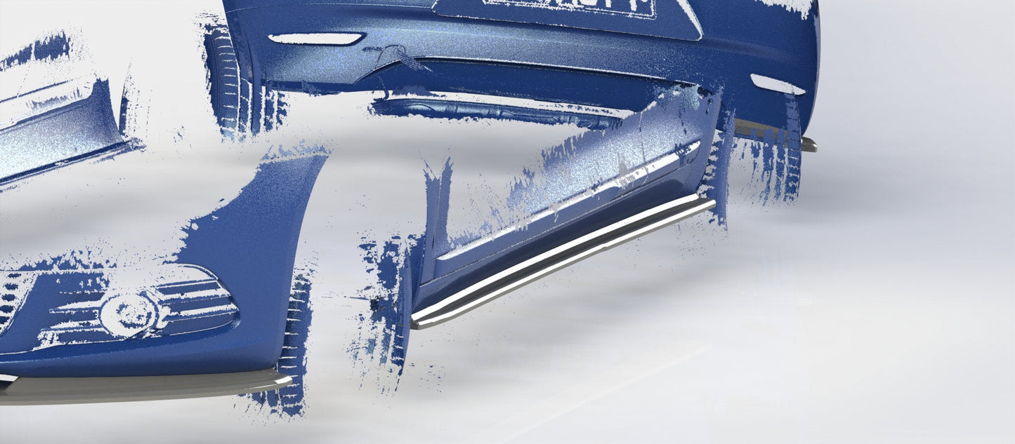 Volkswagen Scirocco MK3 Pre Facelift - Side Skirt Splitters - TMC Motorsport