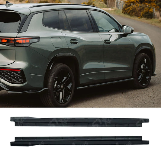Side Skirts In Gloss Black For VW Tayron MK1 2025 On