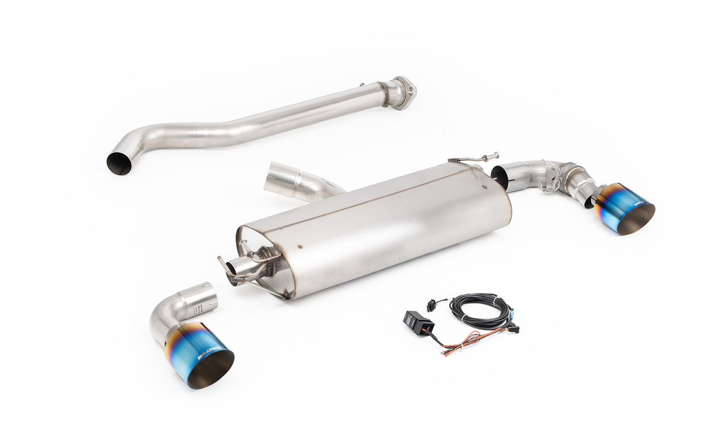 Toyota GR Yaris (Gen 2) - Valved Straight Pipe System with Burnt/Blue Titanium Tips
