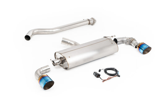 Toyota GR Yaris (Gen 2) - Valved Straight Pipe System with Burnt/Blue Titanium Tips