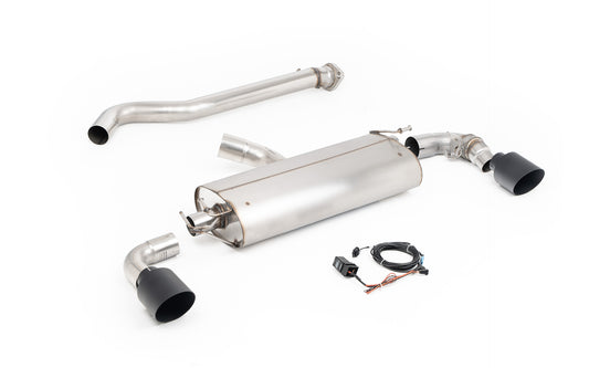 Toyota GR Yaris (Gen 2) - Valved Straight Pipe System with Cerakote Black Tips