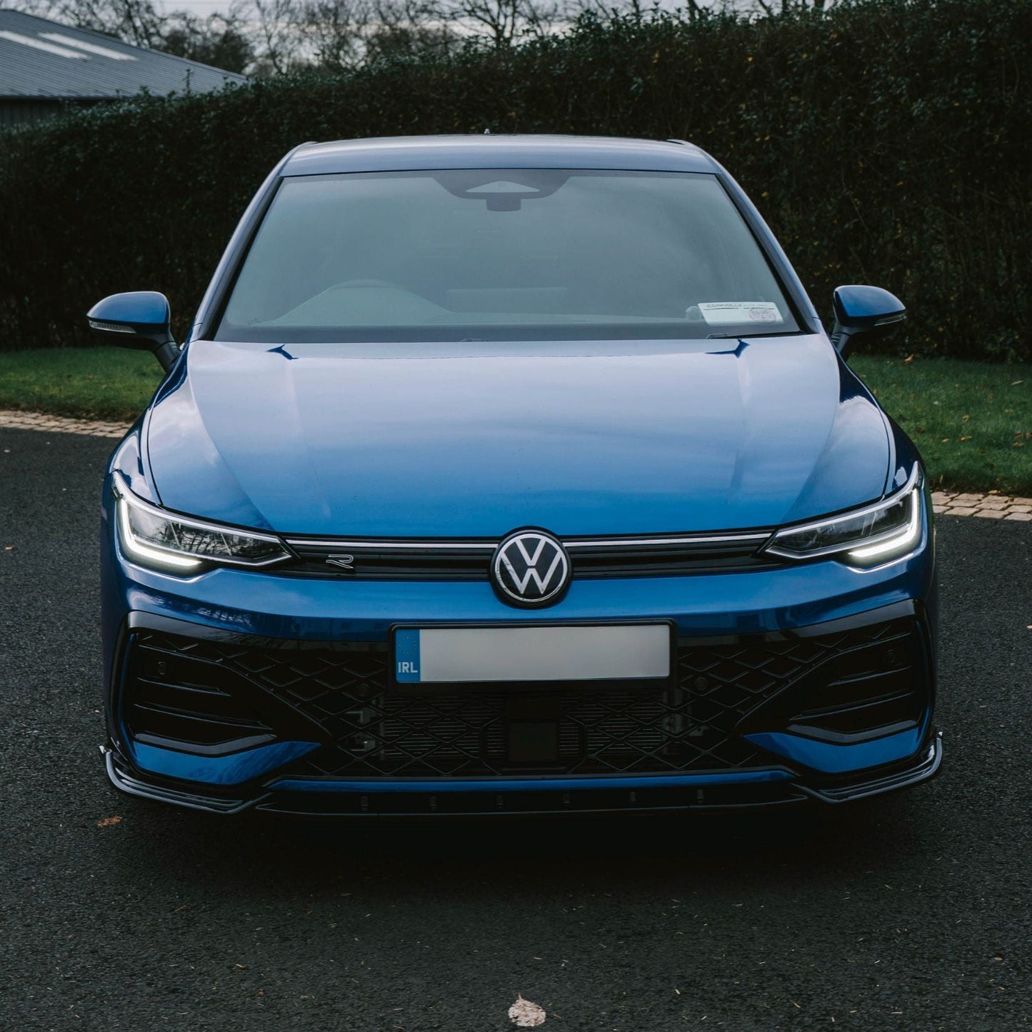 Volkswagen Golf MK8.5 Facelift GTI R R Line Front Splitter In Gloss Black