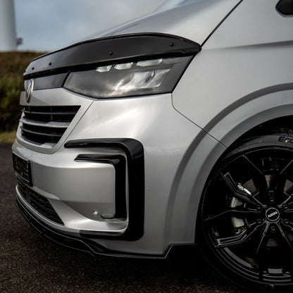 Inner Canard Loops In Gloss Black For Volkswagen Transporter T7 2025 on