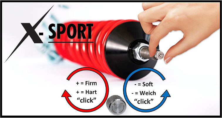 TMC Motorsport by V-Maxx Fully Adjustable X-Sport Coilover Kit for Abarth 500 / 595 / 695 EU Models - Abarth Tuning