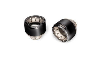 Porsche 718 Cayman GT4 / GTS 4.0 / Boxster GTS 4.0 | Tail Pipe Set (Black Titanium) - TMC Motorsport