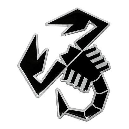 Abarth 3D Scorpione Sticker Black Style 120mm
