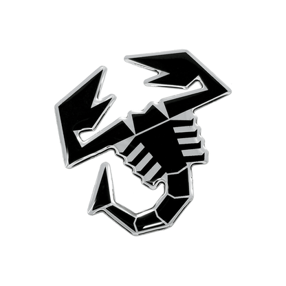 Abarth 3D Scorpione Sticker Black Style 65mm
