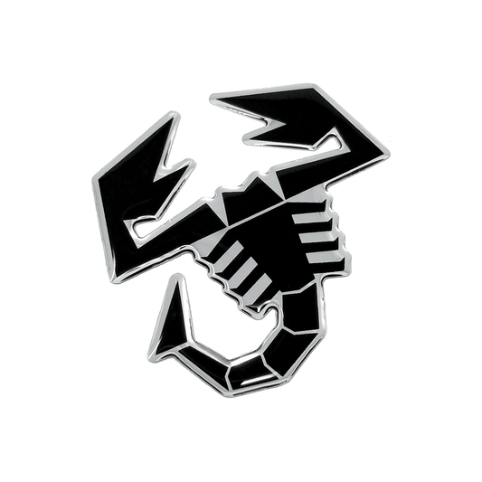 Abarth 3D Scorpione Sticker Black Style 65mm