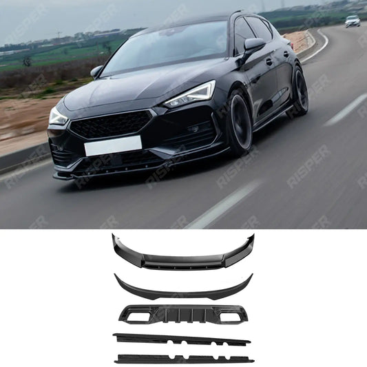 Aero Body Kit In Gloss Black Cupra Leon 2020-2024