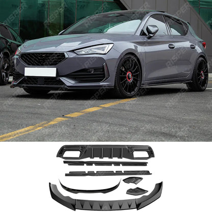 Aero Body Kit In Gloss Black Cupra Leon Facelift 2024 On