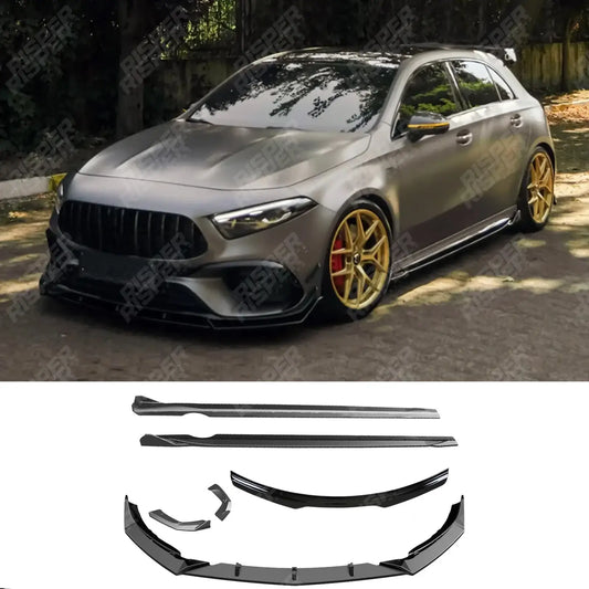Aero Body Kit In Gloss Black For Mercedes A45 W177 2019-2023 & Facelift 2023 On