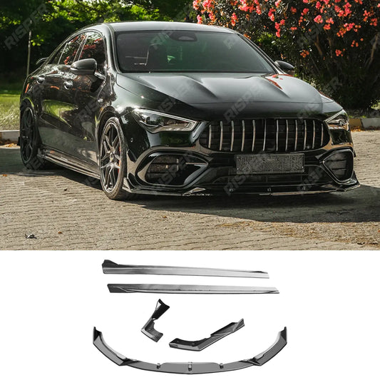 Aero Body Kit In Gloss Black For Mercedes CLA45 C118 2019-2023