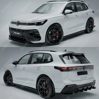 Aero Body Kit In Gloss Black For VW Tiguan R-Line MK3 2024 On