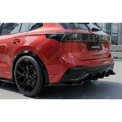 Aero Body Kit In Gloss Black For VW Tiguan R-Line MK3 2024 On