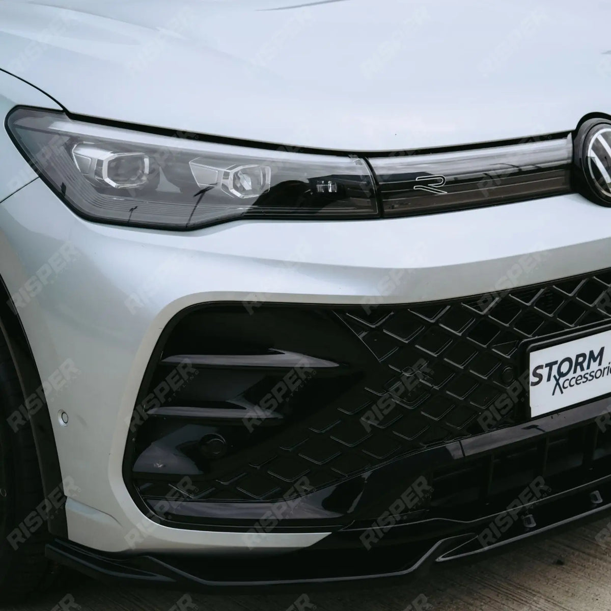 Aero Body Kit In Gloss Black For VW Tiguan R-Line MK3 2024 On