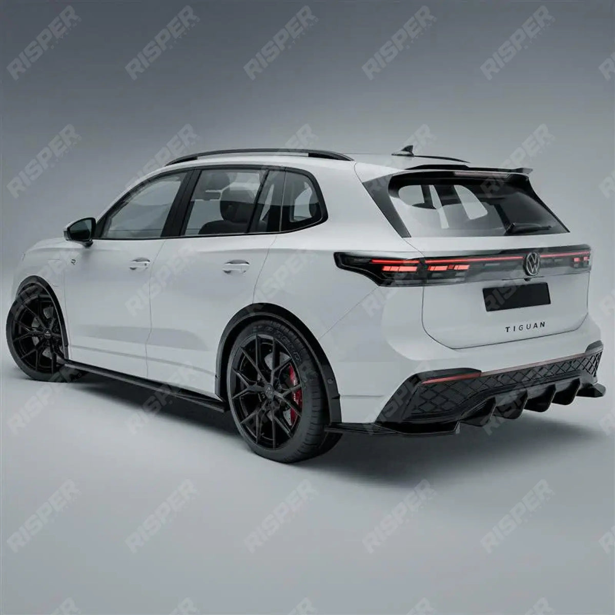 Aero Body Kit In Gloss Black For VW Tiguan R-Line MK3 2024 On