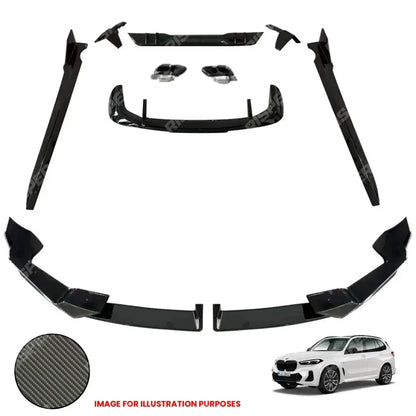 Aero Kit In Carbon Look For BMW X5 G05 LCI M Sport 2023+