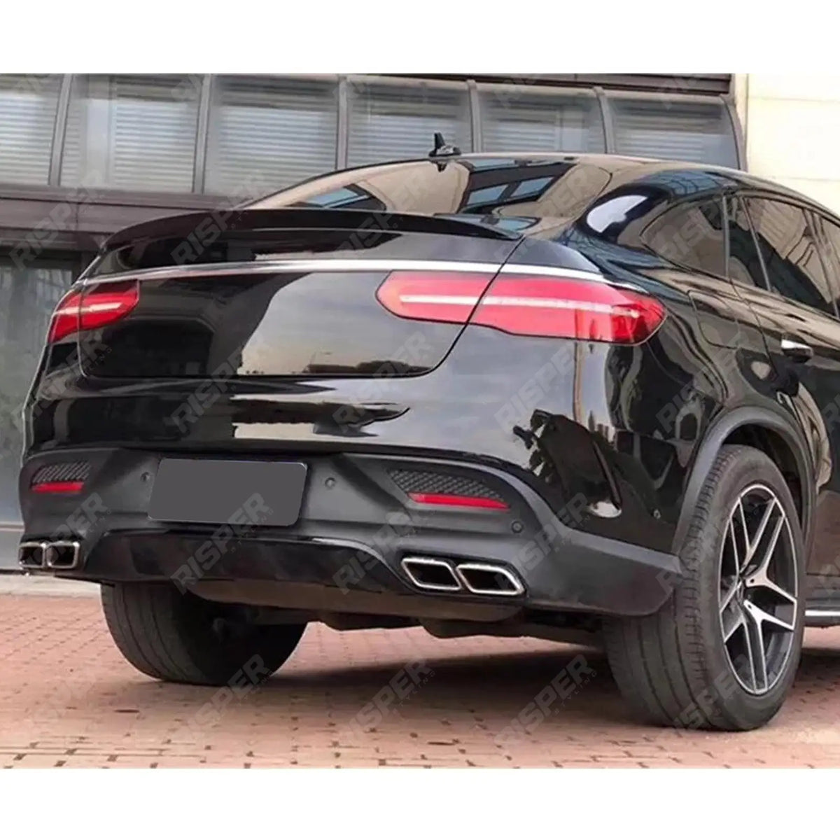 'AMG Style' Rear Spoiler In Gloss Black For Mercedes GLE Coupe C292 2015-2019