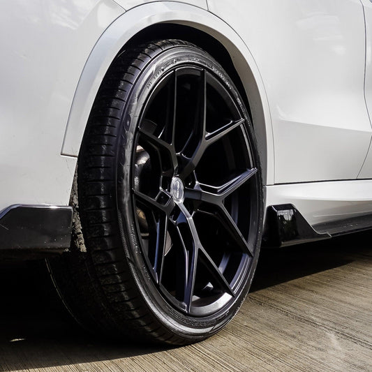 AMS HF5 Black Forged 22x9.5 Alloy - 5x112 - TMC Motorsport