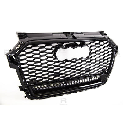 Audi A1/S1 Facelift 2015-2018 RS1 Style Gloss Black Honeycomb Grille - TMC Motorsport