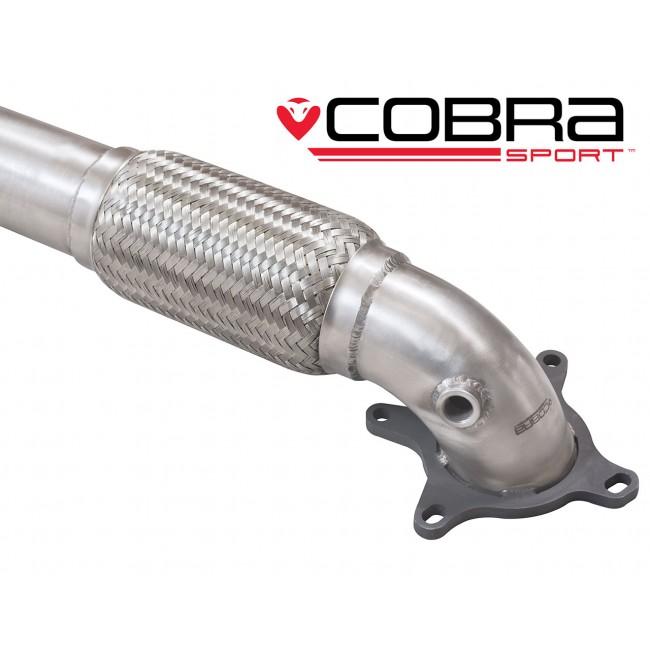 Cobra Sport Audi A3 (8P) 2.0 TFSI 2WD (3 & 5 Door) Front Pipe Sports Cat / De-Cat Performance Exhaust - TMC Motorsport