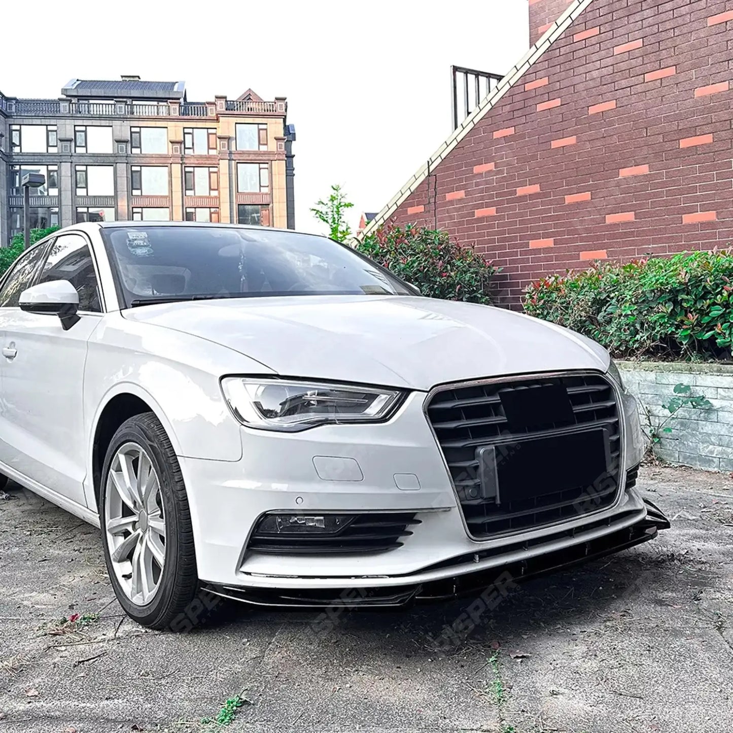 Audi A3 8V Pre Facelift 2013-2016 Standard Models Front Splitter In Gloss Black