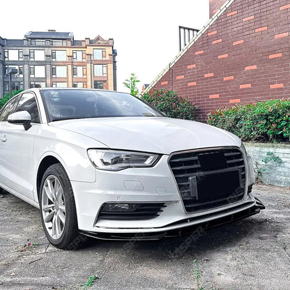 Audi A3 8V Pre Facelift 2013-2016 Standard Models Front Splitter In Gloss Black