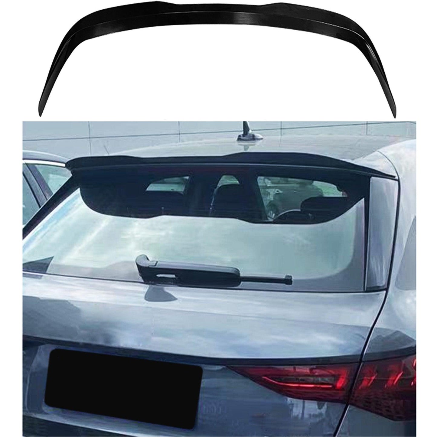 Audi A3 8Y Hatch 2021+ Gloss Black Rear Spoiler Cap - TMC Motorsport