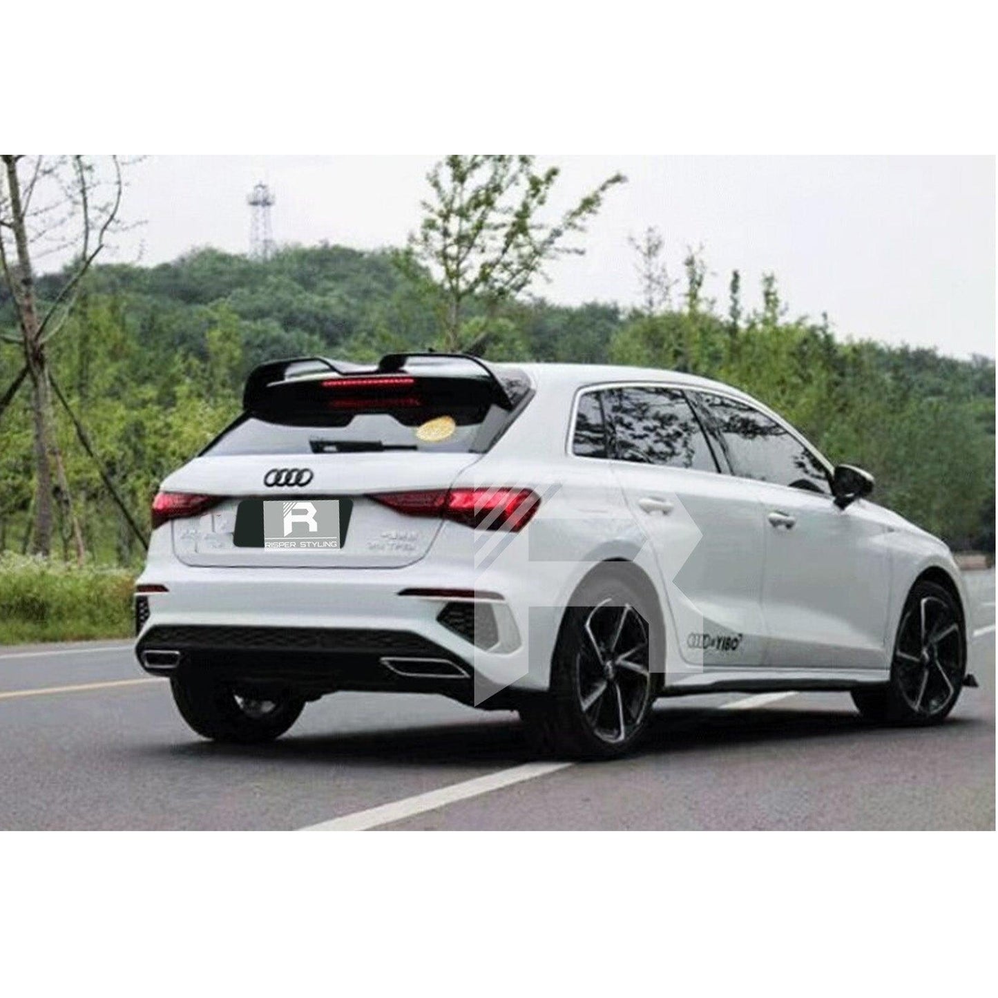 Audi A3 8Y Hatch 2021+ Oettinger Style Gloss Black Rear Spoiler - TMC Motorsport